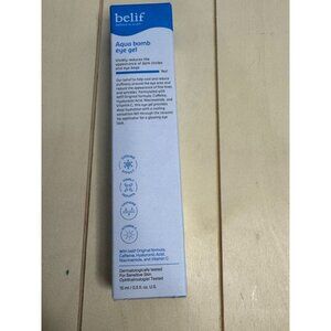 belif Aqua Bomb Cooling Eye Gel - Caffeine & Hyaluronic Acid for Puffiness & Hyd